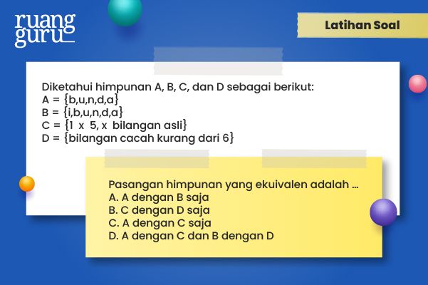 Hubungan Antar Himpunan Matematika & Contohnya | Matematika Kelas 7